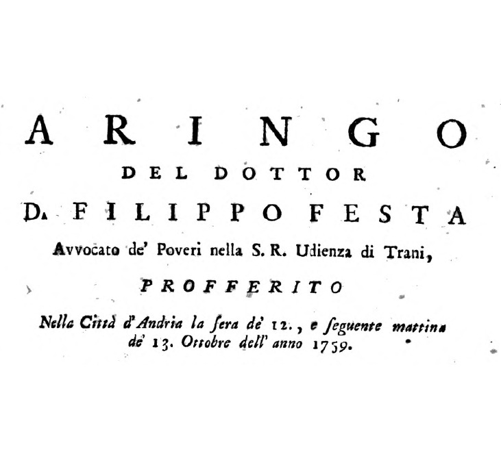 Arringa settecentesca